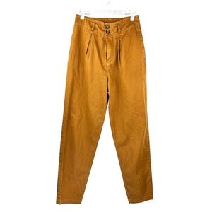 Free People Chino Loose Fit Pleated Pants Oversized Size 26